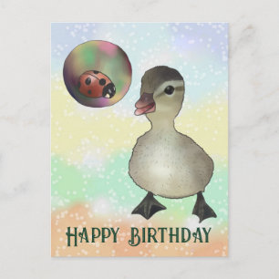 Carte Postale Canard et vessie