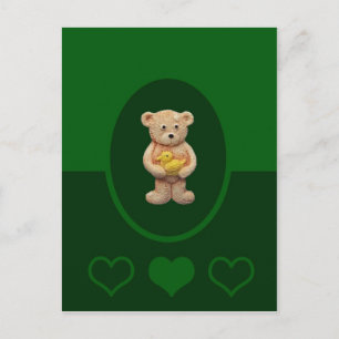 Carte Postale Canard jaune