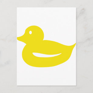 Carte Postale canard jaune mignon