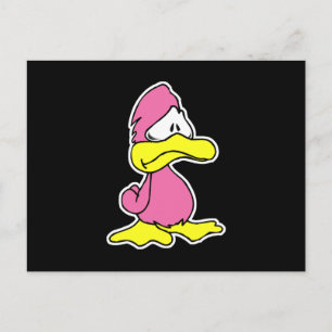 Carte Postale canard rose triste