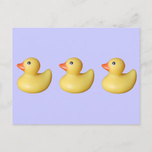 Carte Postale Canards dans une rangée