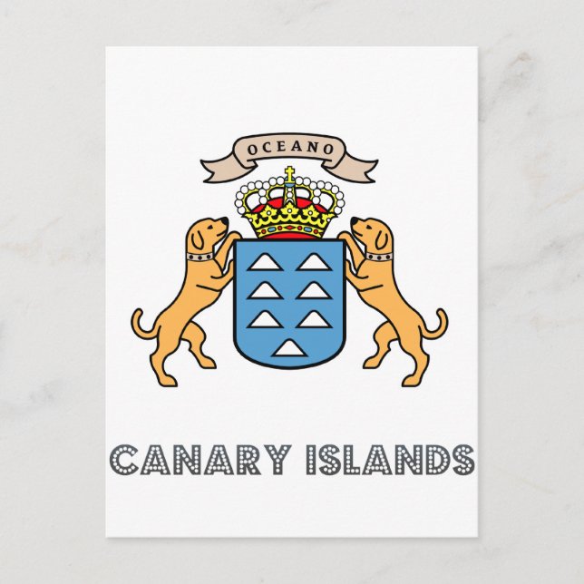 Carte Postale canarias Emblem (Devant)