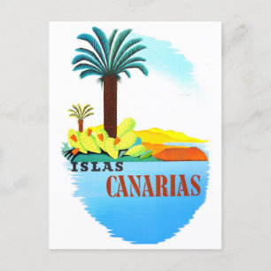 Carte Postale Canaries Espagne voyage vintage