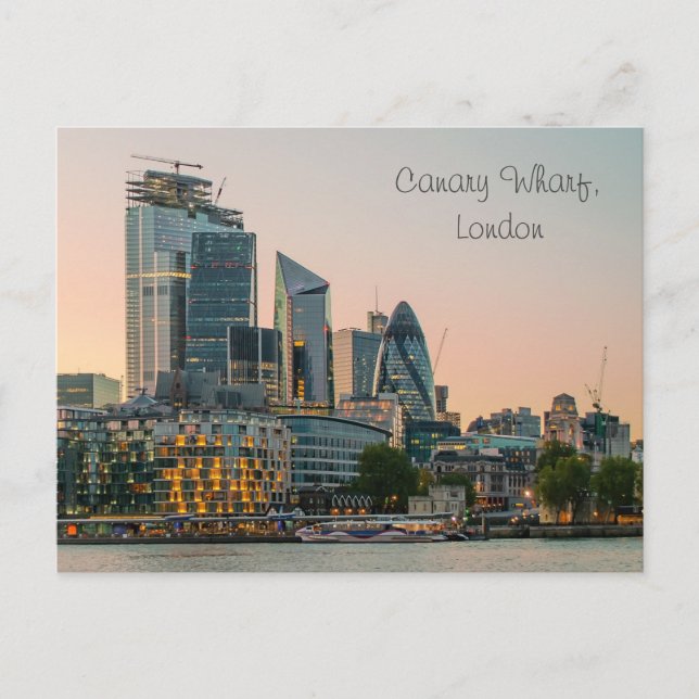 Carte postale Canary Wharf London Architecture (Devant)