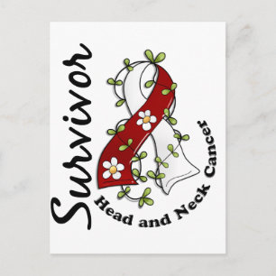 Carte Postale Cancer de la tête et du cou Survivant 15