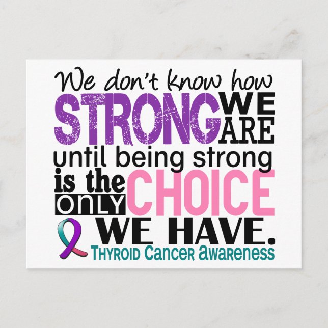 Carte Postale Cancer De La Thyroïde À quel point nous sommes for (Devant)