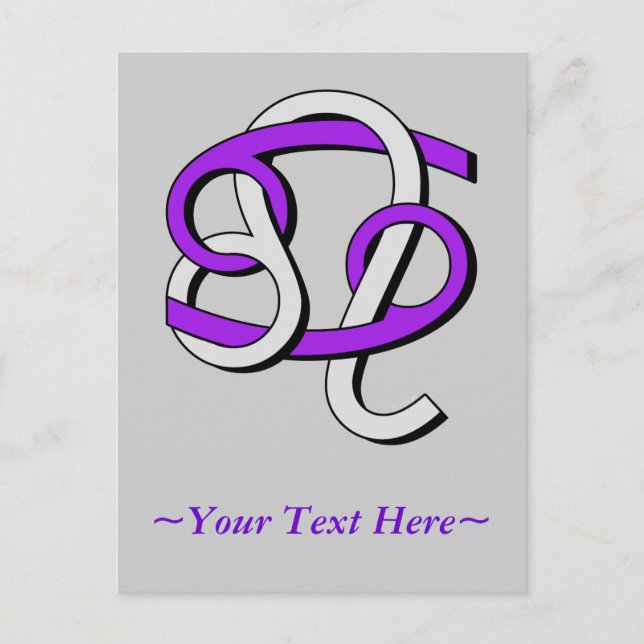 Carte Postale Cancer & Leo PGy (Devant)