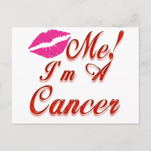 Carte Postale cancer m'embrasser zodiaque