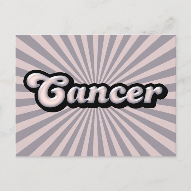 Carte Postale Cancer rétro du zodiaque (Devant)