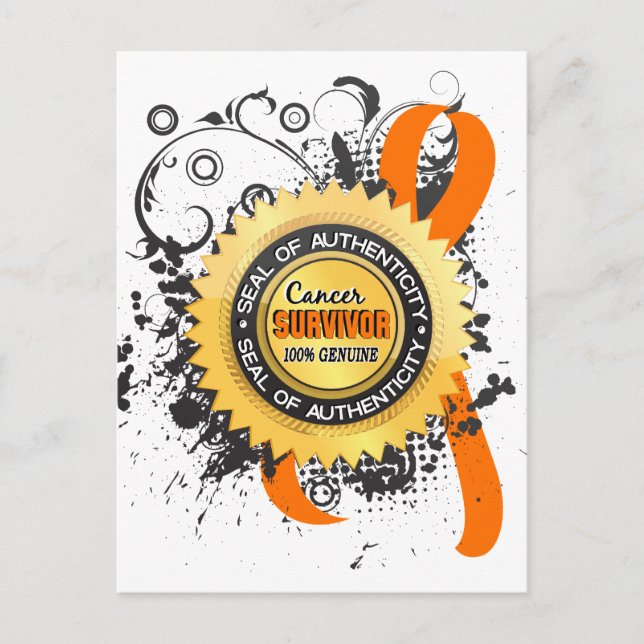 Carte Postale Cancer Survivant 23 Cancer du rein (Devant)