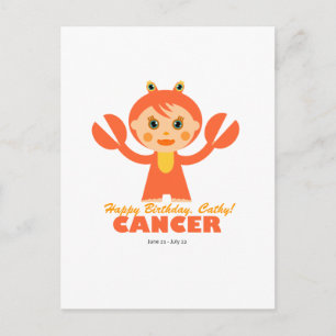 Carte Postale Cancer Zodiac pour enfants