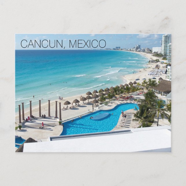 Carte Postale Cancun Beach Resort Mexico Vacances (Devant)