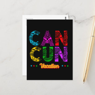 Carte Postale Cancun Mexico Group Vacances aventure 