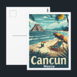 Carte Postale Cancun Mexique Vintage Lieu de voyage célèbre<br><div class="desc">Cancun Mexique Vintage Lieu de voyage célèbre</div>