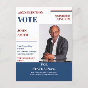 Carte Postale Candidat Introduction Campagne politique