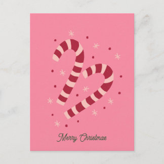 Carte Postale Candy canes Christmas
