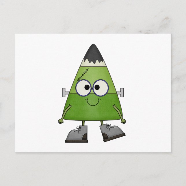 Carte Postale Candy Corn Frankenstein Halloween (Devant)