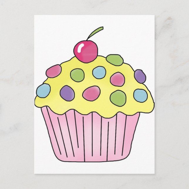 Carte Postale Candy Cupcakes (Devant)