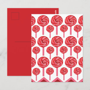 Carte Postale Candy Lollipop Sweet Candy Lollipop Party
