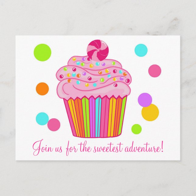 Carte Postale Candy Surprise Cupcake (Devant)