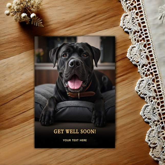 Carte Postale Cane Corso Adorable Prompt rétablissement  (Créateur téléchargé)