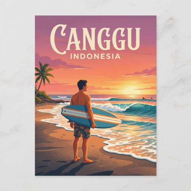 Carte Postale Canggu Indonésie (Devant)