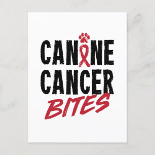 Carte Postale Canine Cancer mord Chien Carcinome Sensibilisation