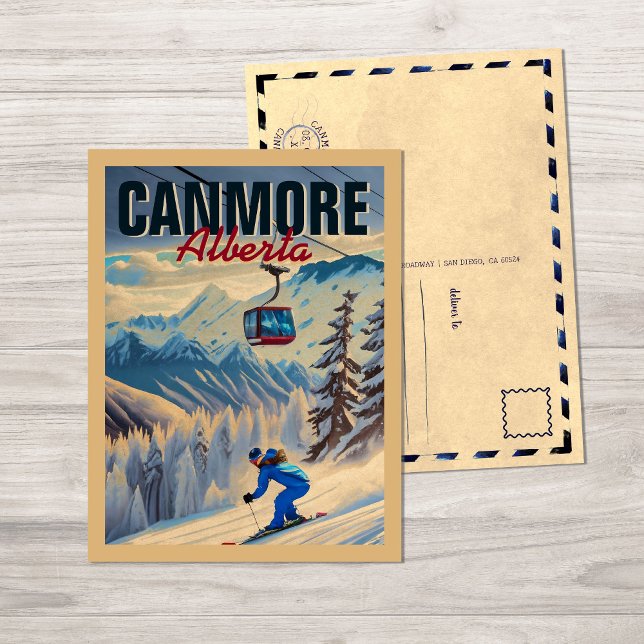 Carte Postale Canmore Alberta Mountains Canada Années 1950 (Créateur téléchargé)
