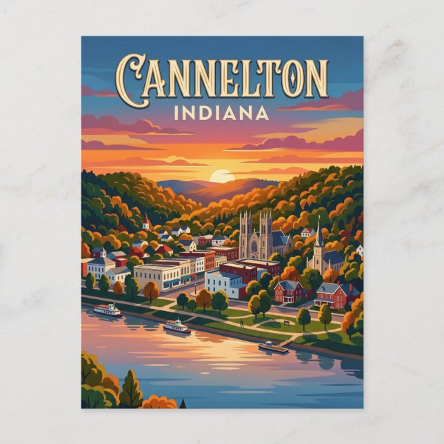 Carte Postale Cannelton États-Unis (Devant)