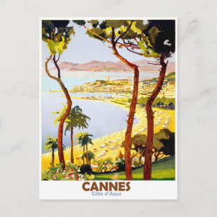 Carte Postale Cannes, Côte d'Azur, France. Voyage vintage