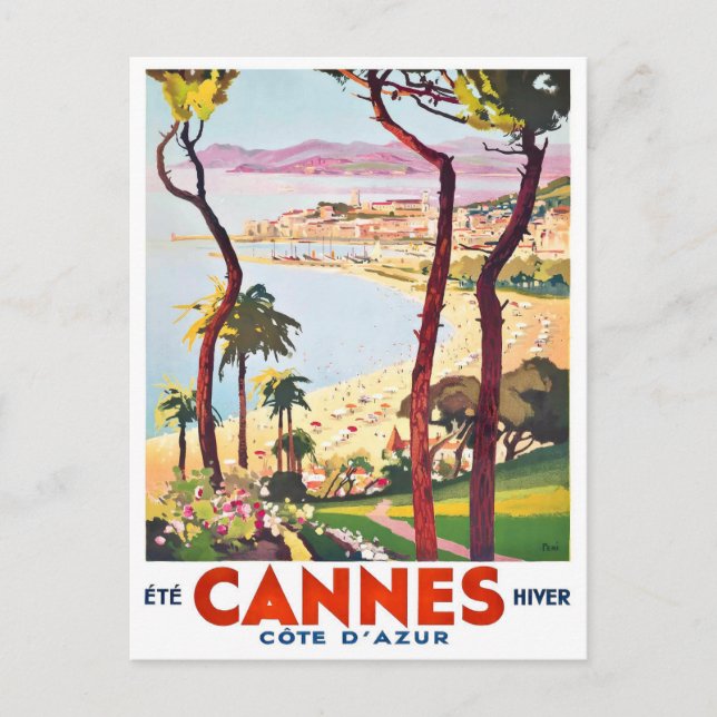 Carte Postale Cannes France (Devant)