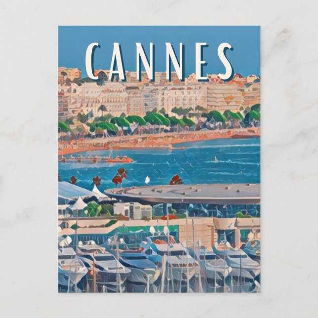 Carte Postale Cannes Photo Vintage  (Devant)