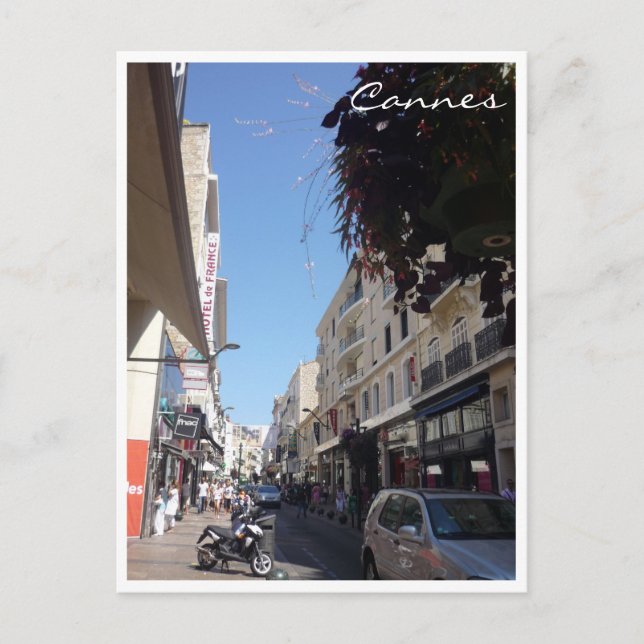Carte Postale cannes rue (Devant)
