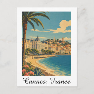 Carte Postale Cannes vintage France Côte d'Azur