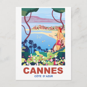 Carte Postale Cannes, Vue sur la Côte d'Azur française