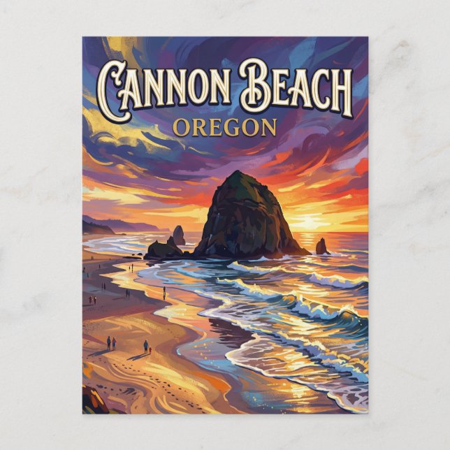 Carte Postale Cannon Beach Oregon (Devant)