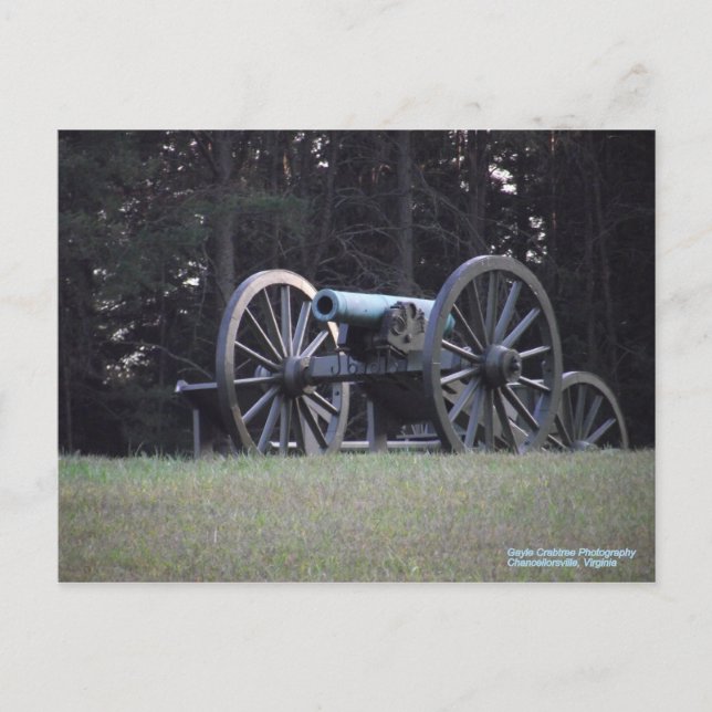 Carte Postale Cannon de guerre civile (Devant)
