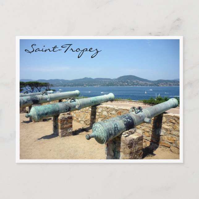Carte Postale canons de la citadelle saint tropez (Devant)