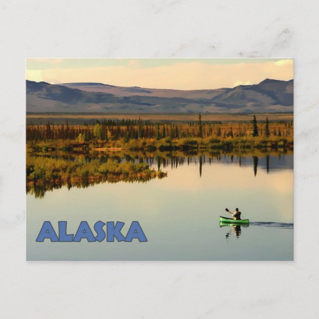Carte Postale Canot Alaska (Devant)