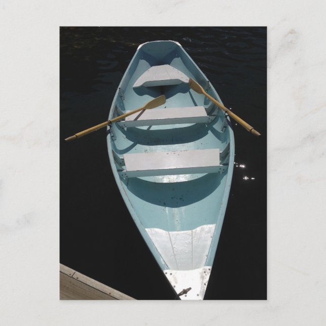 Carte Postale Canot bleu (Devant)