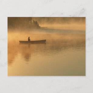Carte Postale canotier, Parc Algonguin, Ontario, Canada.