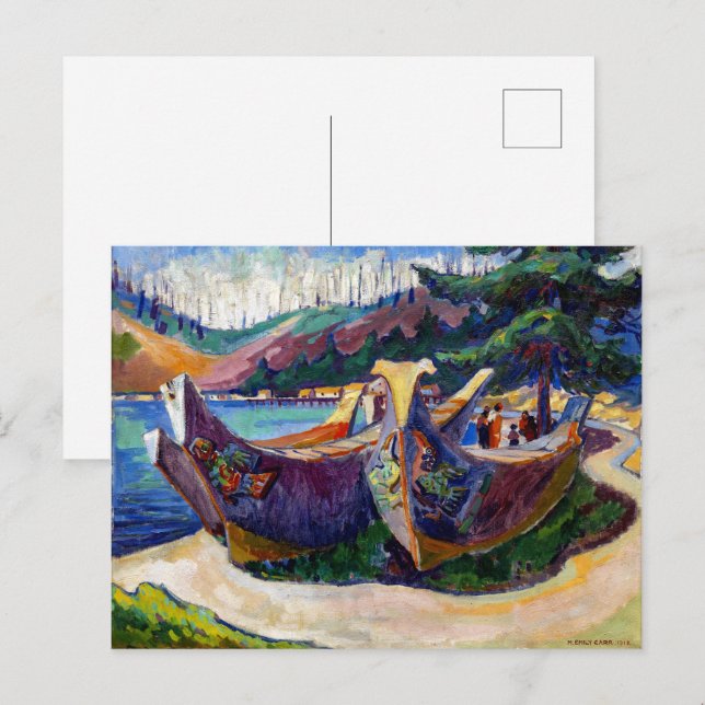 Carte Postale Canots de guerre | Emily Carr | (Devant / Derrière)