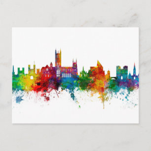 Carte Postale Canterbury Angleterre Skyline