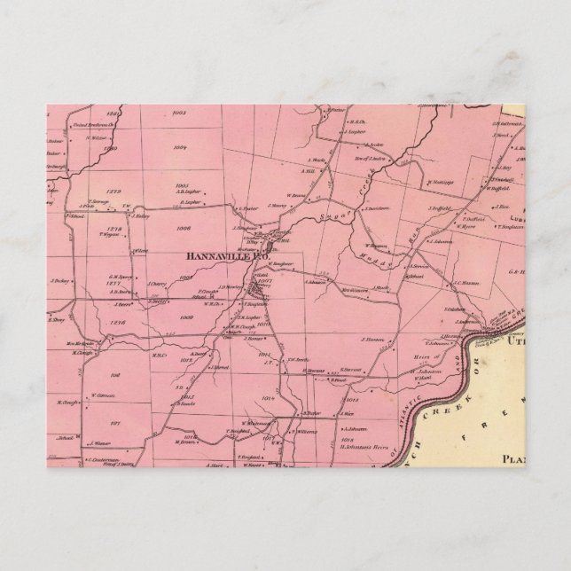 Carte Postale Canton de Canal (Devant)