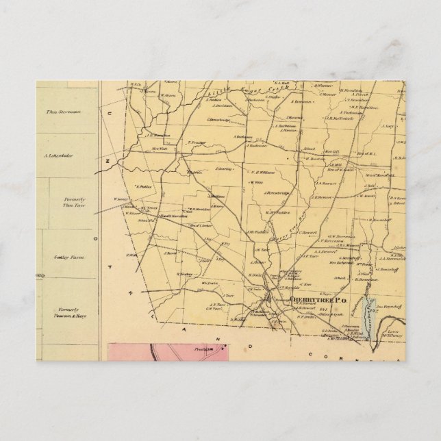 Carte Postale Canton de Cherrytree (Devant)