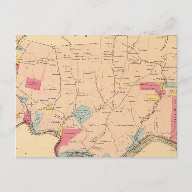 Carte Postale Canton de Sugar Creek (Devant)