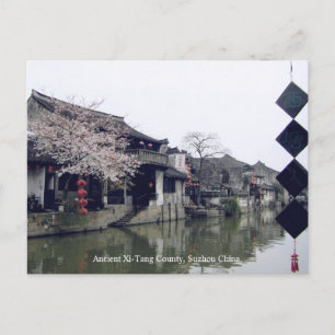 Carte Postale Canton de Suzhou / Les voeux de printemps de la Ch