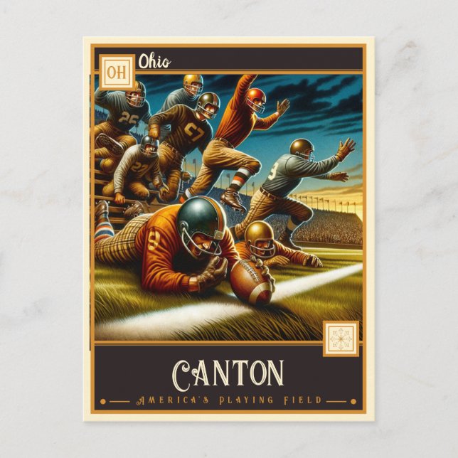 Carte Postale Canton, Ohio | VINTAGE (Devant)