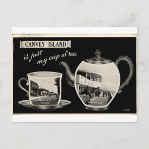 Carte Postale Canvey Island Ma tasse de thé Vintage