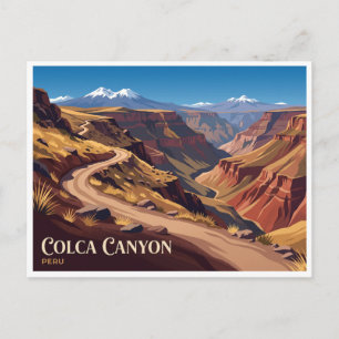 Carte Postale Canyon de Colca Sentier Cruz del Condor Cabanacond